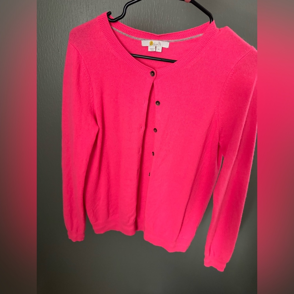 Boden Vibrant Pink Women's 100% Cashmere Cardigan